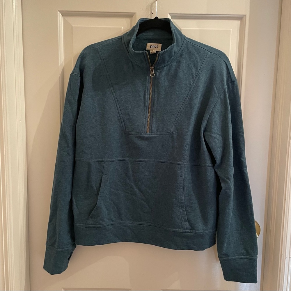 Pact The Studio Pullover in Deep Teal